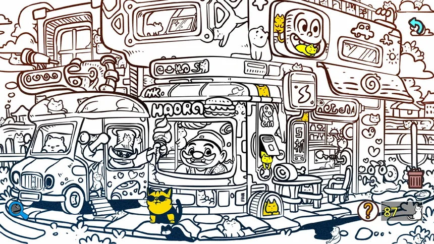 Скриншот 2 к игре Find Cats2 吃货猫奇遇