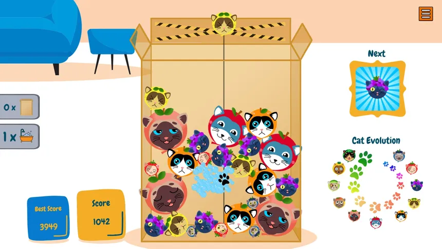 Скриншот 3 к игре CatMelon - Suika Game
