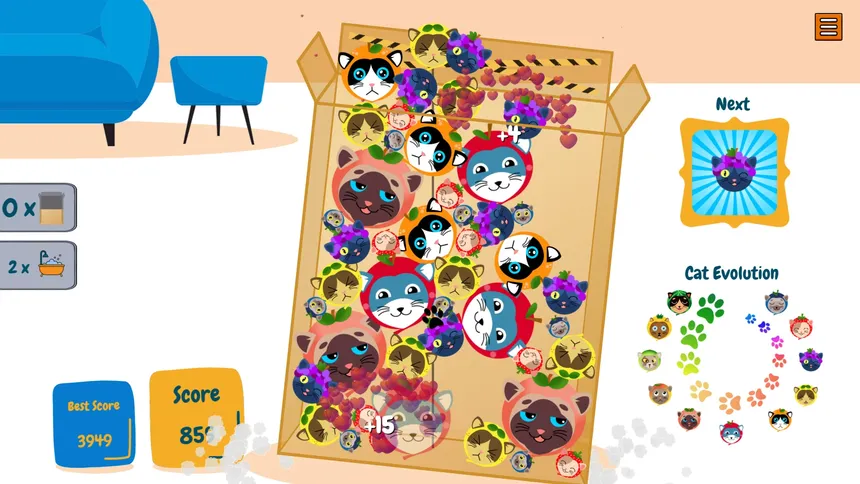Скриншот 4 к игре CatMelon - Suika Game
