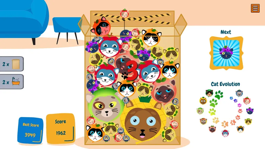 Скриншот 5 к игре CatMelon - Suika Game