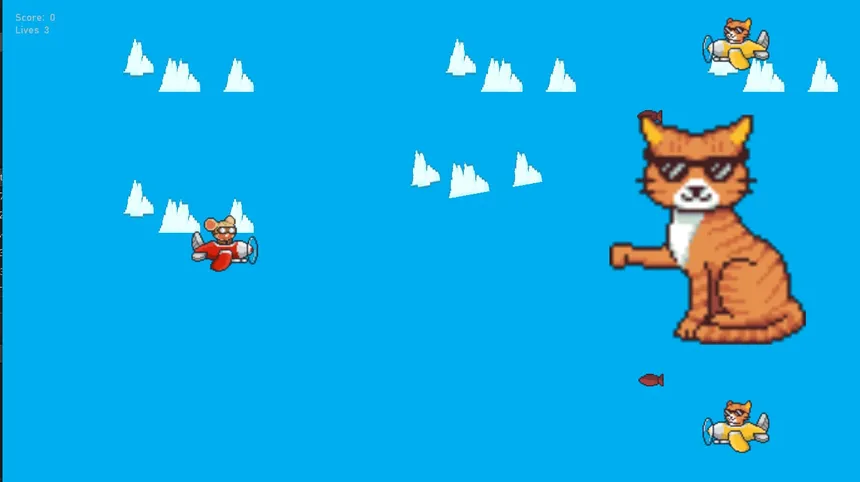 Скриншот 1 к игре The Adventures of Emoji 4: Fly High Mouse Remastered