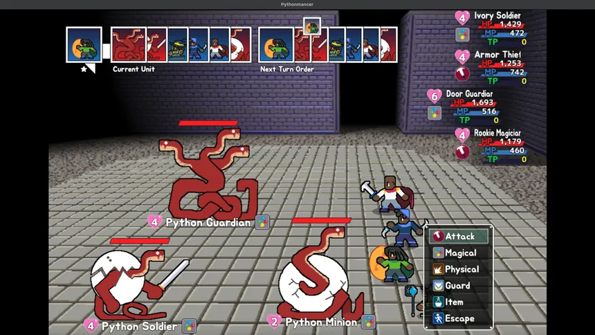 Скриншот 1 к игре Pythonmancer