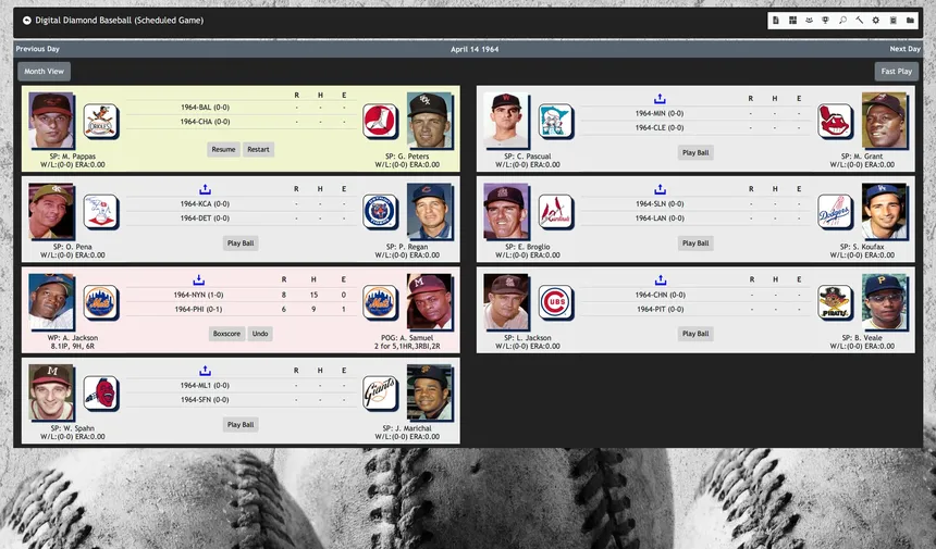 Скриншот 2 к игре Digital Diamond Baseball V12