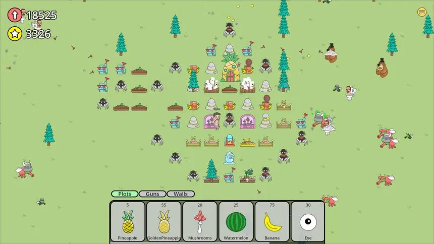 Скриншот 1 к игре Pineapple Defense
