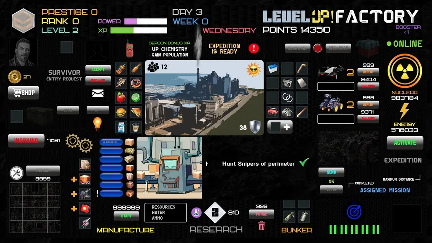 Скриншот 1 к игре Level UP! Factory