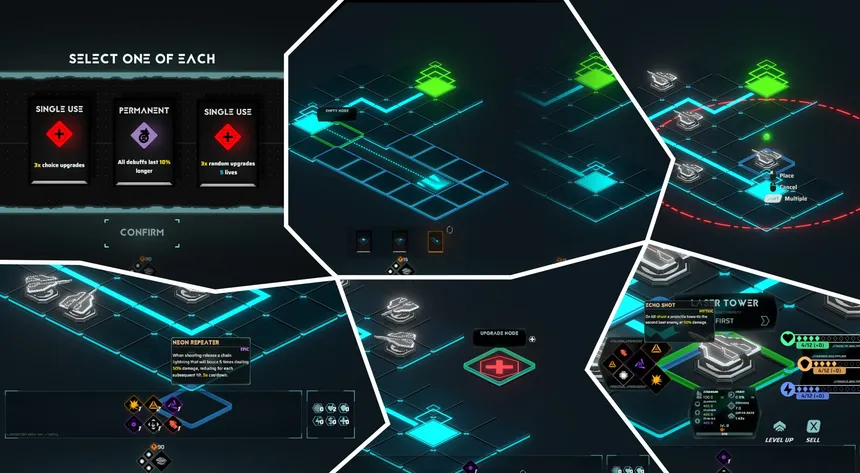 Скриншот 2 к игре Neon Grid Defenders