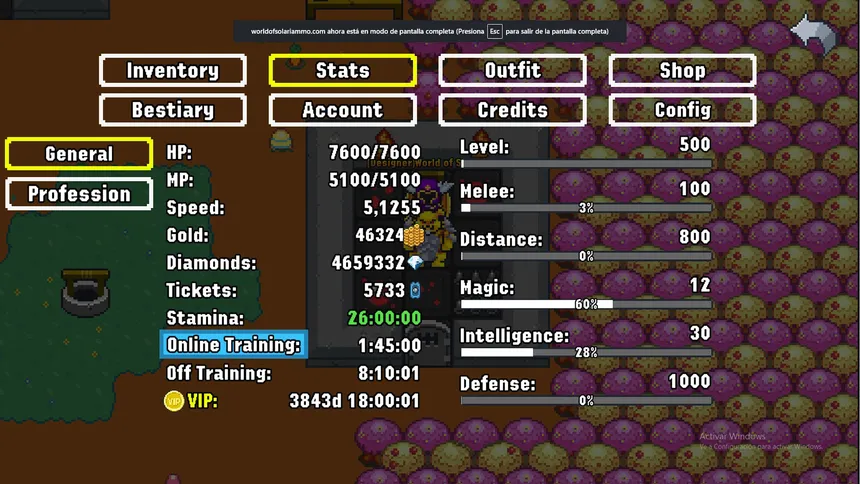 Скриншот 6 к игре World of Solaria 2D MMORPG