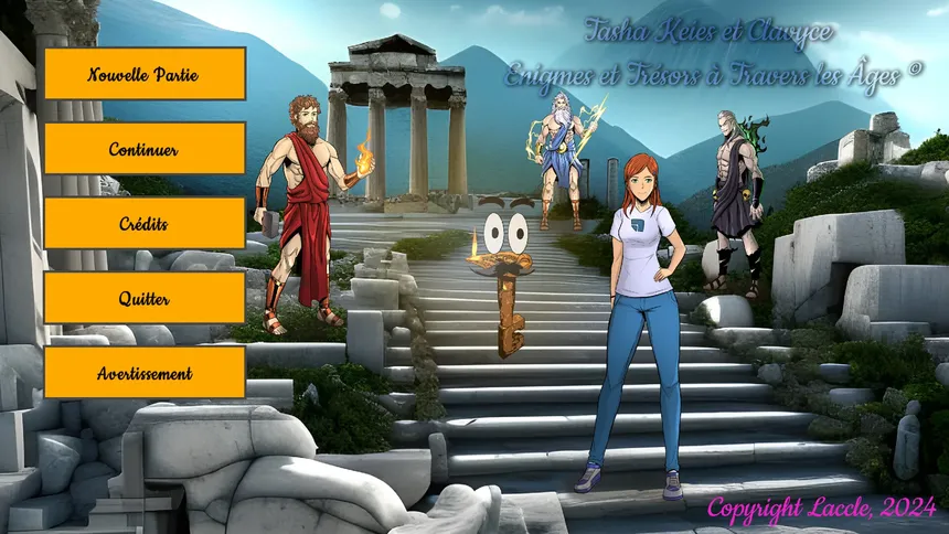 Скриншот 2 к игре Tasha Keies & Clavyce : Enigmes Et Trésors A Travers Les Âges ©