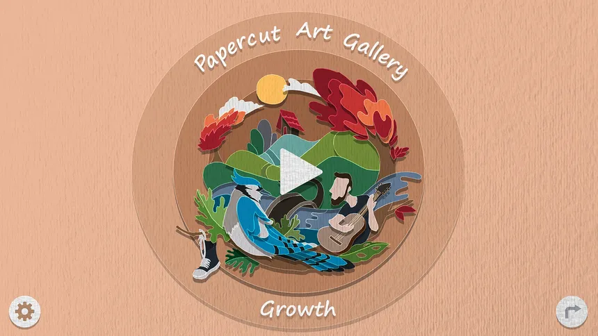 Скриншот 1 к игре Papercut Art Gallery-Growth