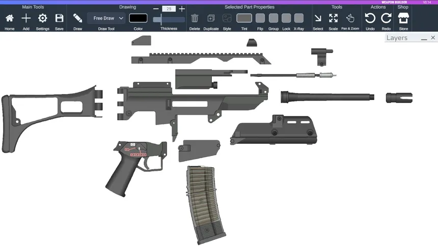 Скриншот 2 к игре Weapon Builder
