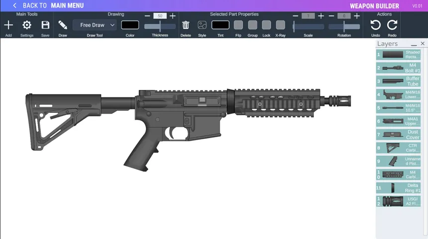 Скриншот 3 к игре Weapon Builder