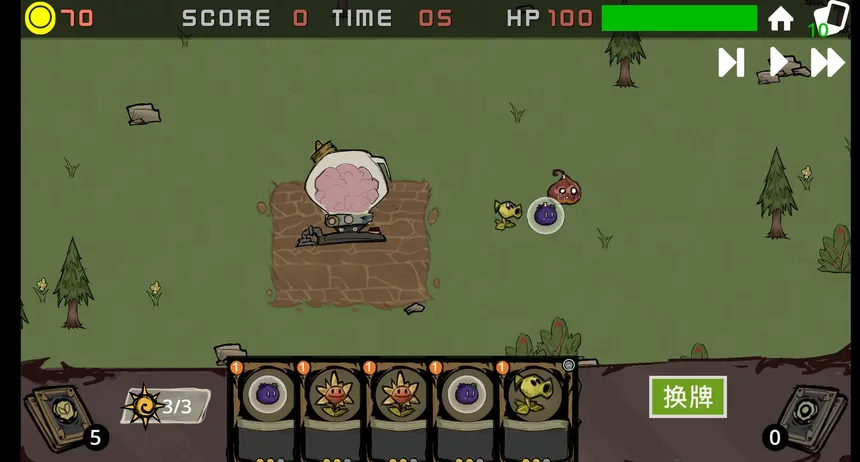 Скриншот 1 к игре 植物战争：基因狂潮 Plants vs Animals