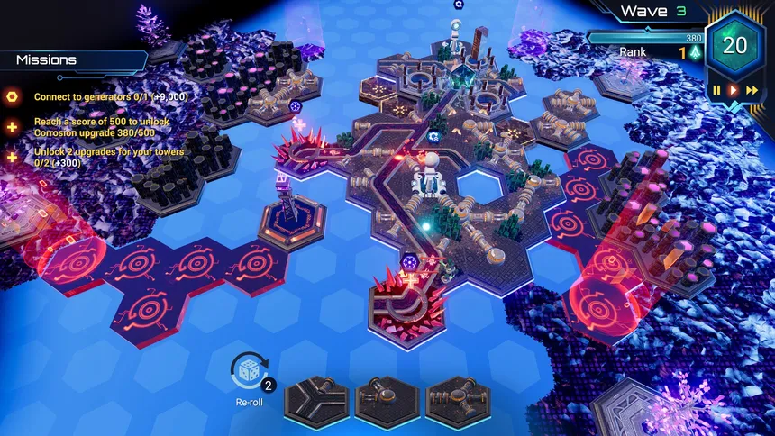 Скриншот 2 к игре HexaScape: Cyber Defense