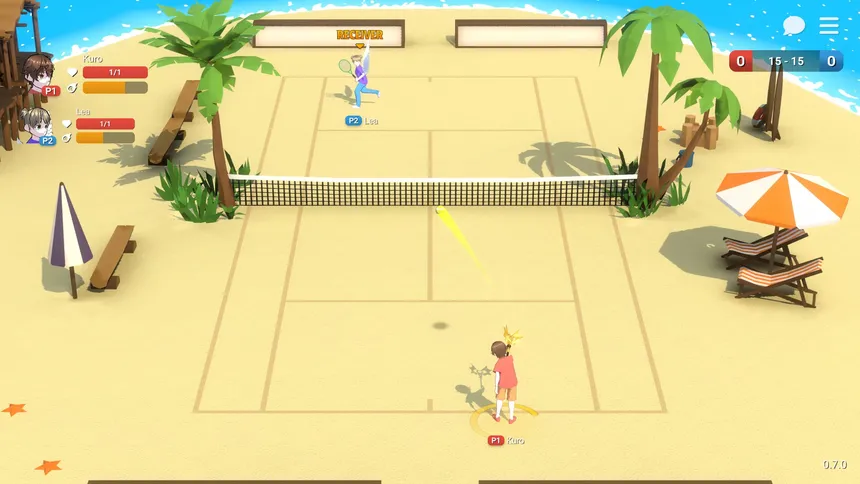 Скриншот 1 к игре Pixel Tennis