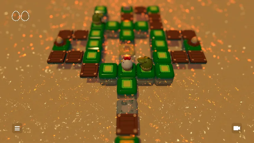 Скриншот 2 к игре たまにわとりのパズル
