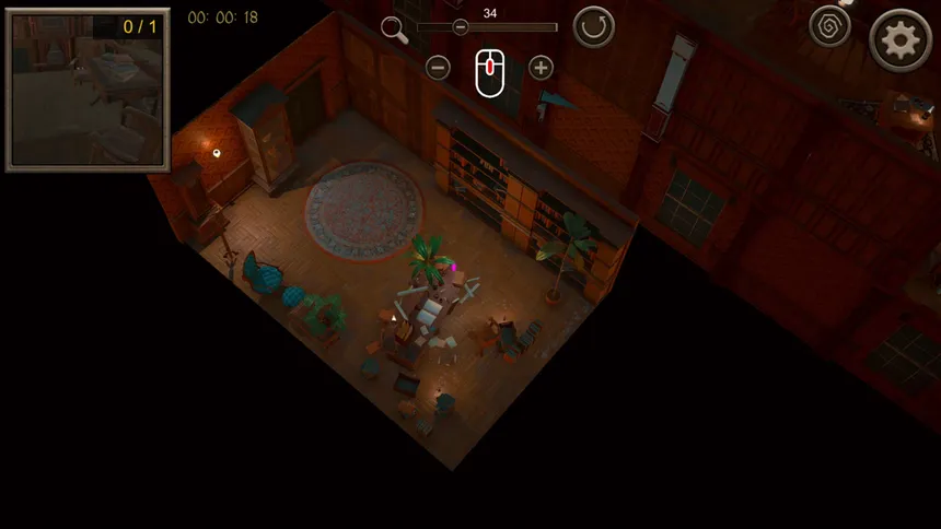 Скриншот 3 к игре Hidden Old House Top-Down 3D