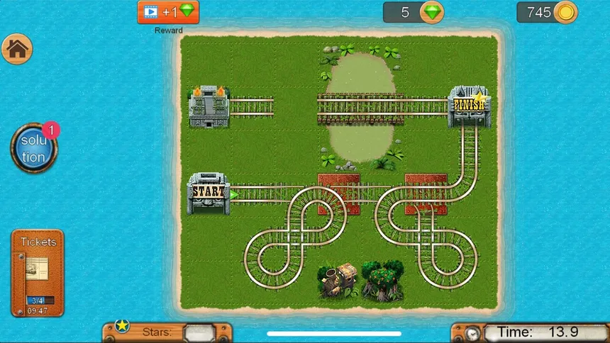 Скриншот 1 к игре Rail Maze 2