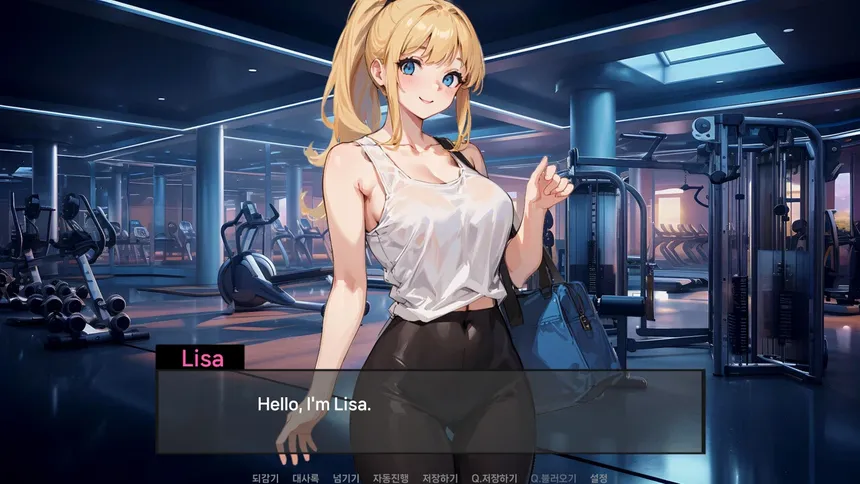 Скриншот 1 к игре Muscle Girl Lisa: Training Diary
