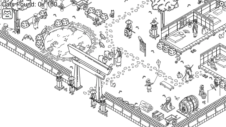 Скриншот 1 к игре Hidden Felines: Japanese Village