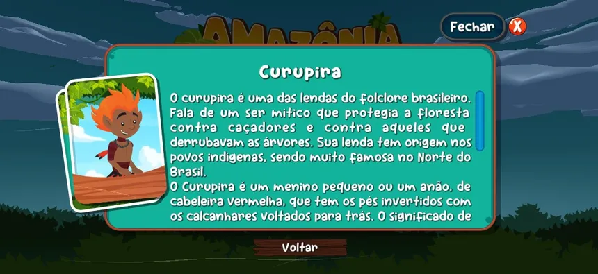 Скриншот 1 к игре Amazônia Viva Game: animais em extinção