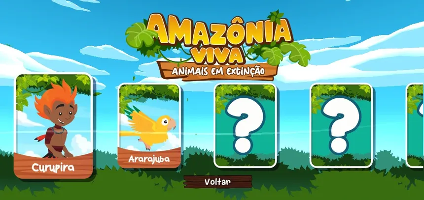 Скриншот 2 к игре Amazônia Viva Game: animais em extinção