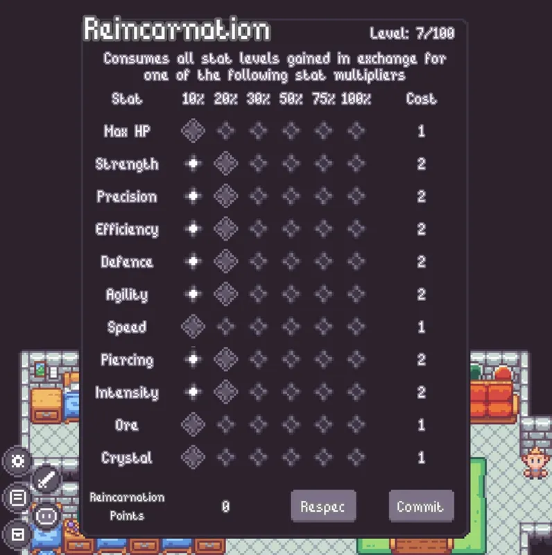 Скриншот 8 к игре Reborn: An Idle Roguelike RPG