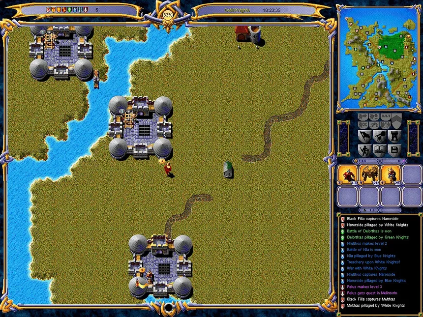Скриншот 1 к игре Warlords III: Darklords Rising