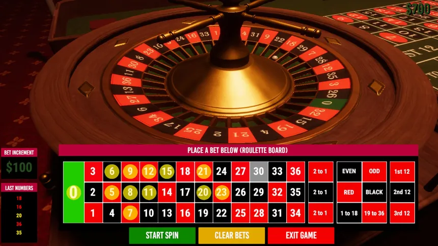 Скриншот 2 к игре Roulette Simulator 2025