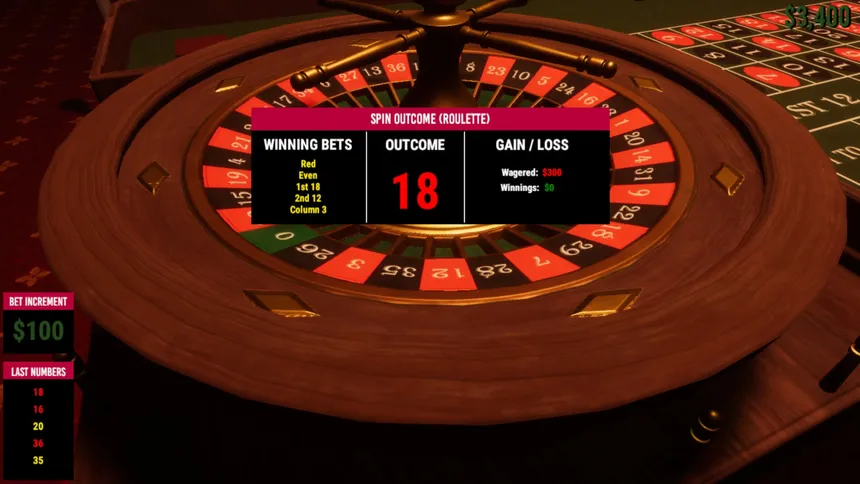 Скриншот 3 к игре Roulette Simulator 2025