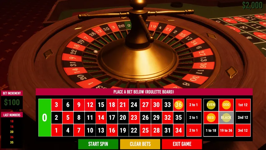 Скриншот 5 к игре Roulette Simulator 2025