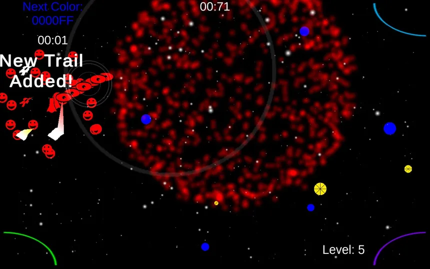 Скриншот 2 к игре Space Trail Fireworks
