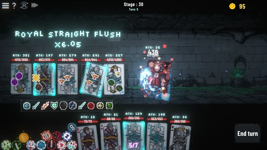 Скриншот 5 к игре Poker Dungeon : Joker's Madness