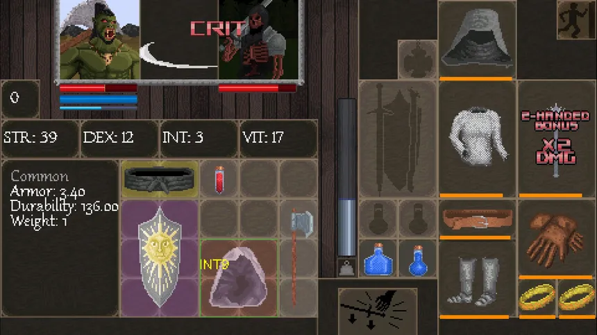 Скриншот 1 к игре Inventory Quest: Hero's Hoard