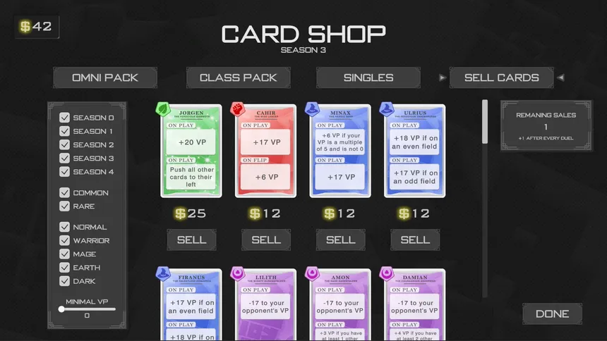 Скриншот 4 к игре CCG Simulator - Roguelike Collectible Card Game