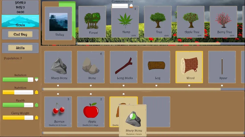 Скриншот 2 к игре Humanolve: A Human Evolution Card Saga