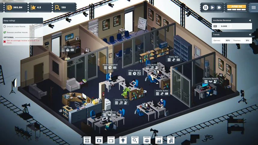 Скриншот 1 к игре The Executive - Movie Industry Tycoon