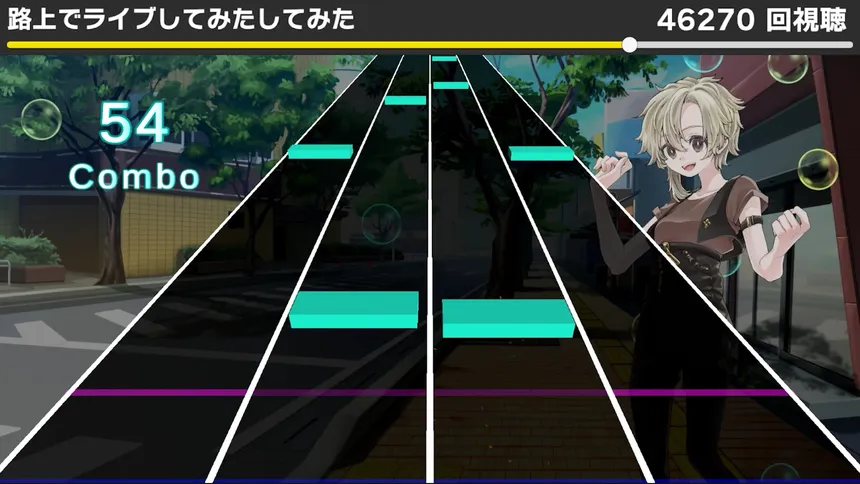 Скриншот 3 к игре 動画で聞くあの曲でリズムゲーム