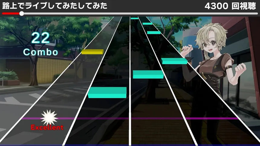 Скриншот 4 к игре 動画で聞くあの曲でリズムゲーム