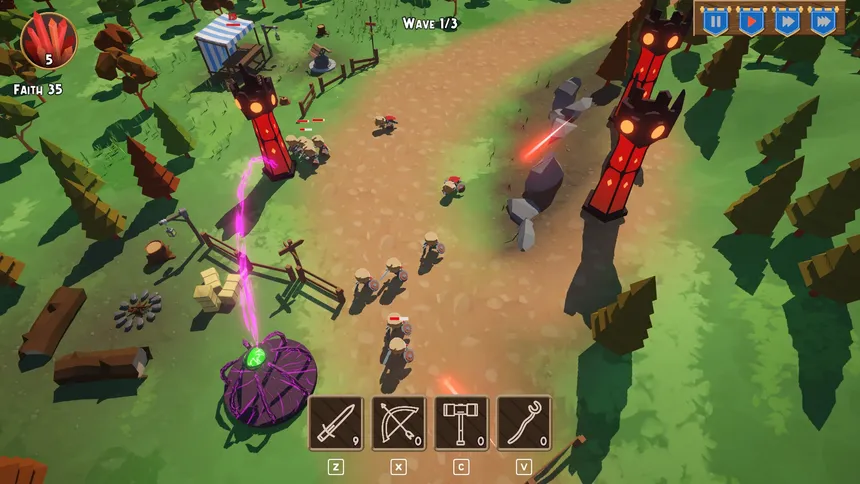 Скриншот 1 к игре Heroic Assault: reverse TD