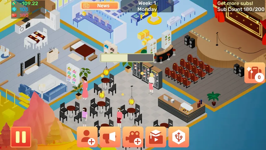 Скриншот 1 к игре InstaTok Tycoon