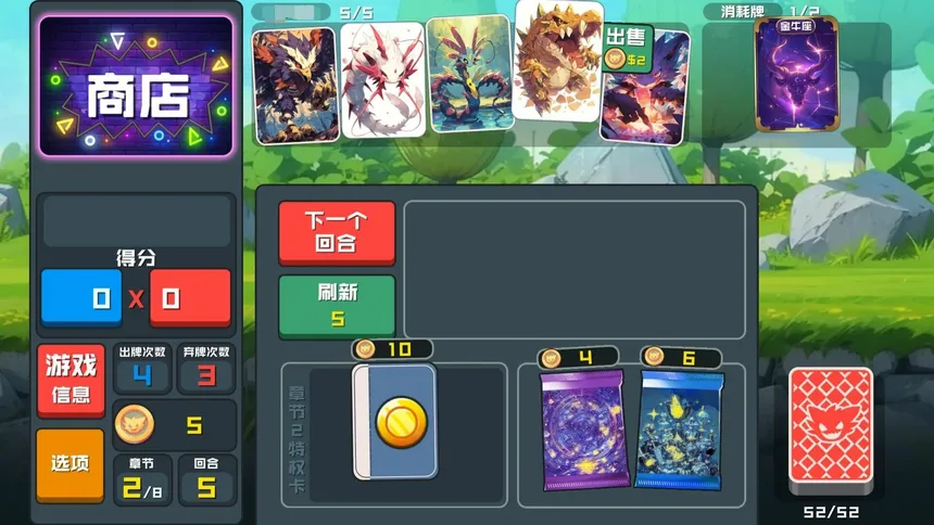 Скриншот 3 к игре 幻兽纸牌