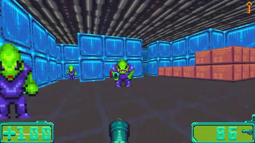 Скриншот 4 к игре DOSMan: Space Aliens in Space!