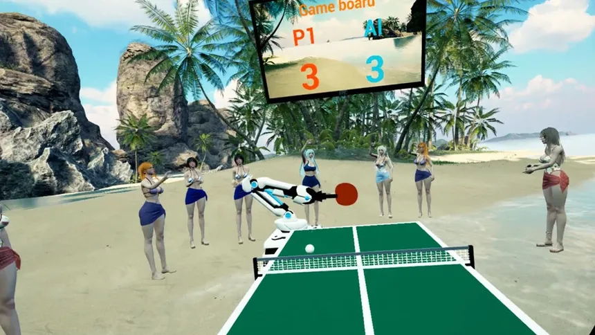 Скриншот 3 к игре Beach Ping Pong Babes VR