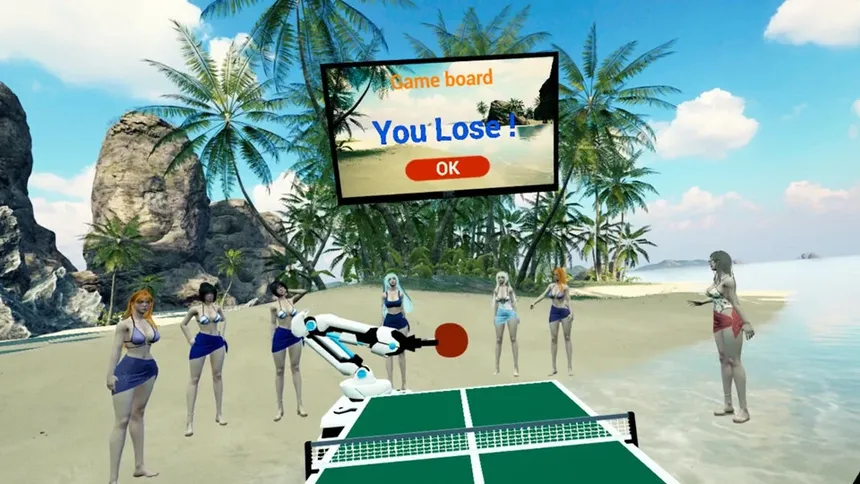 Скриншот 4 к игре Beach Ping Pong Babes VR