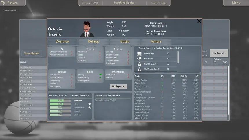 Скриншот 6 к игре College Basketball Manager