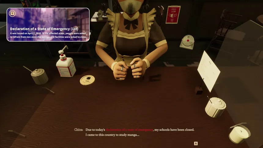 Скриншот 1 к игре Tokyo Coffee: Grinding in the Pandemic