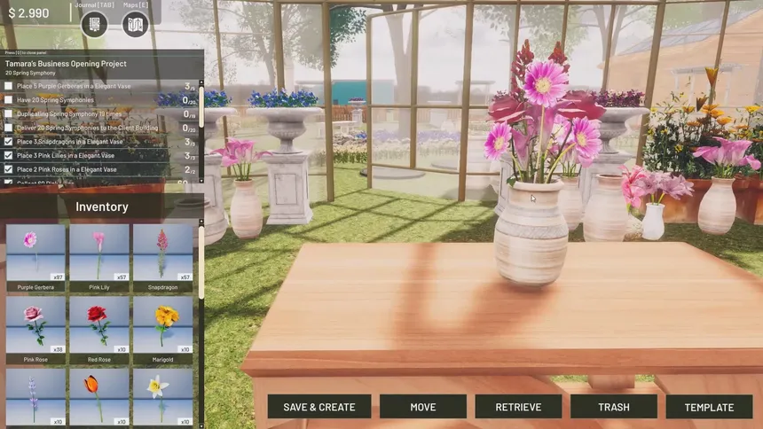 Скриншот 1 к игре Florist Business Simulator