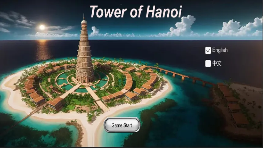 Скриншот 1 к игре Tower of hanoi
