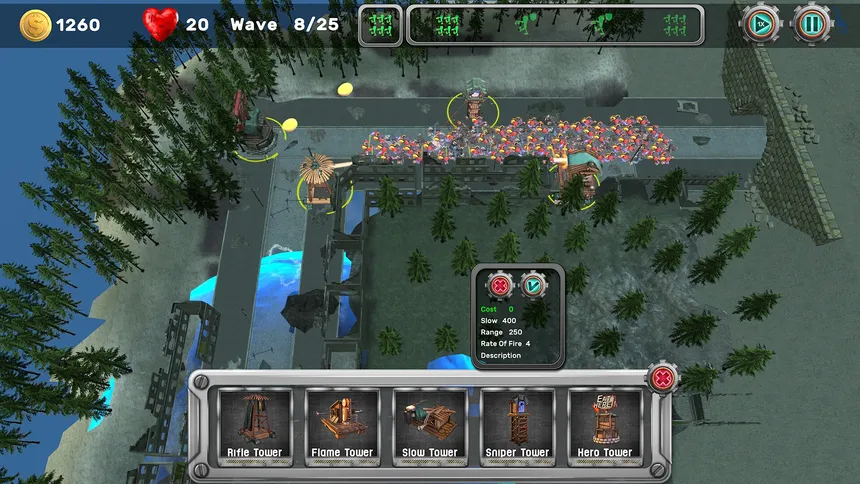 Скриншот 1 к игре Z-APE: Tower Defense