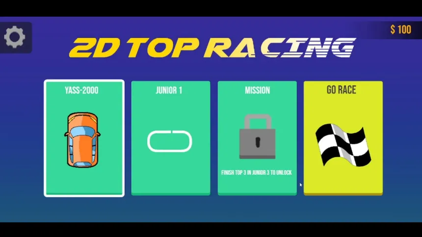 Скриншот 1 к игре 2D Top Racing